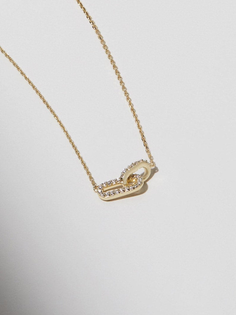 Collier Lumière — Pavé Doré Rectangle