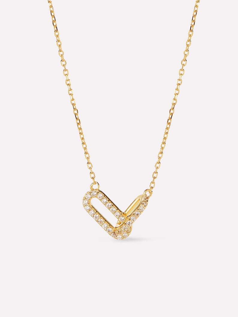 Collier Lumière — Pavé Doré Rectangle