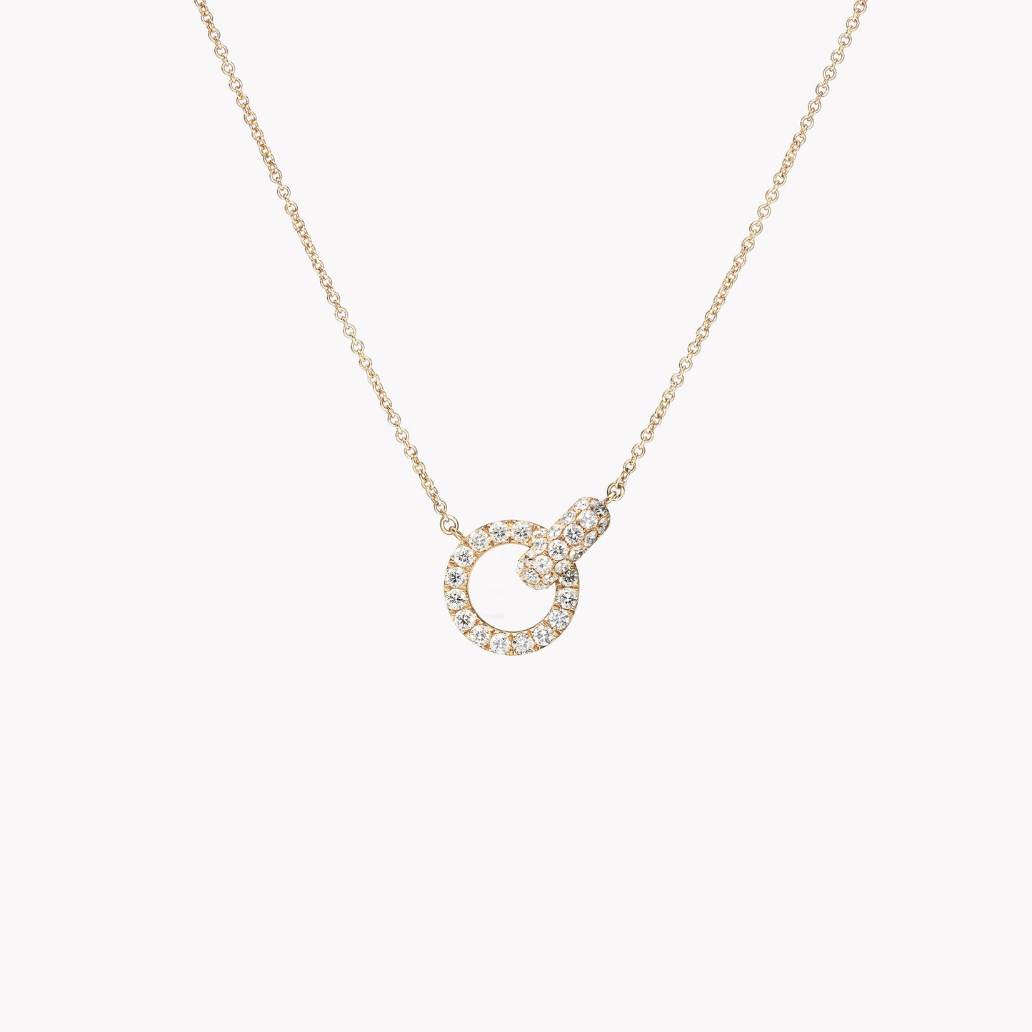 Collier Lien — Cercles Entrelacés Cristal