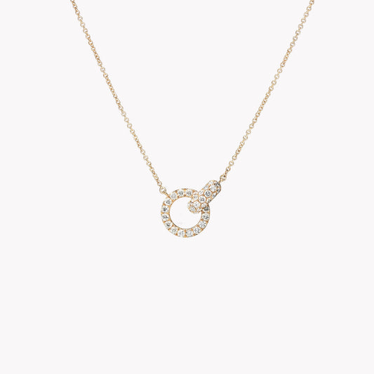 Collier Lien — Cercles Entrelacés Cristal