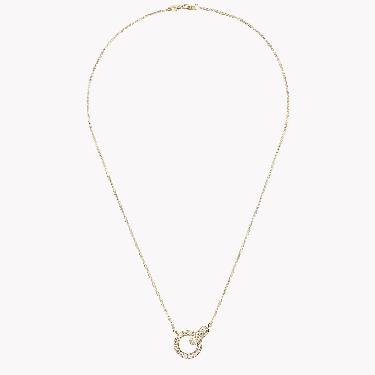 Collier Lien — Cercles Entrelacés Cristal