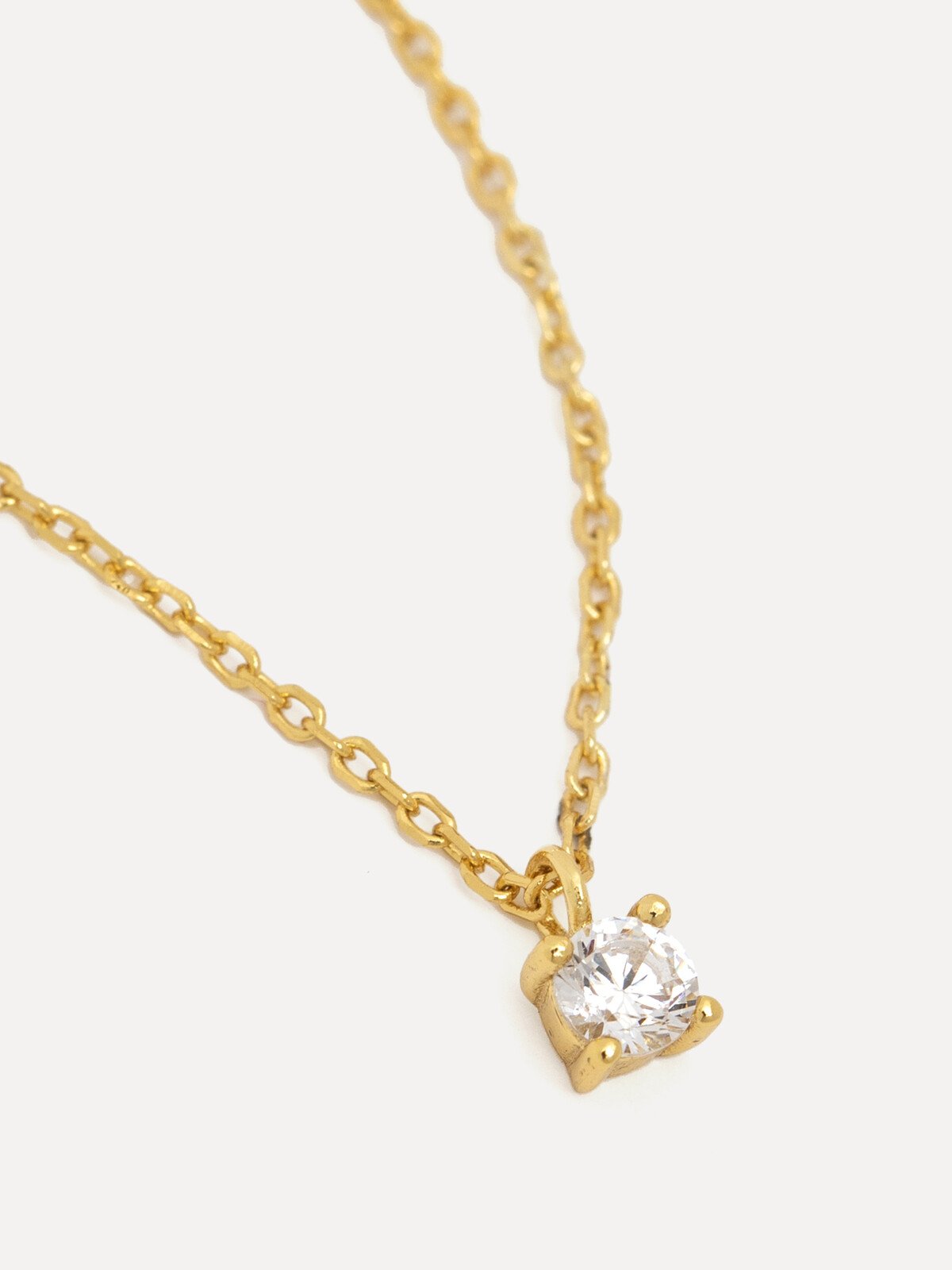 Collier Éclat — Pendentif Carré Zircon
