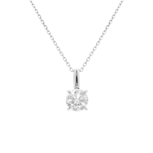 Collier Éclat — Pendentif Carré Zircon