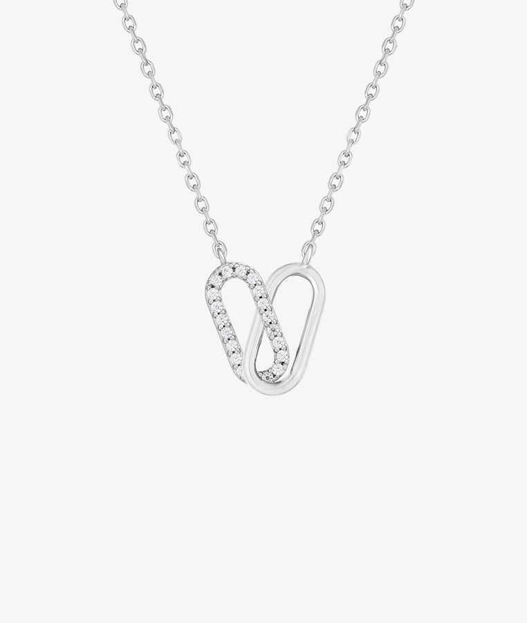 Collier Lumière — Pavé Doré Rectangle