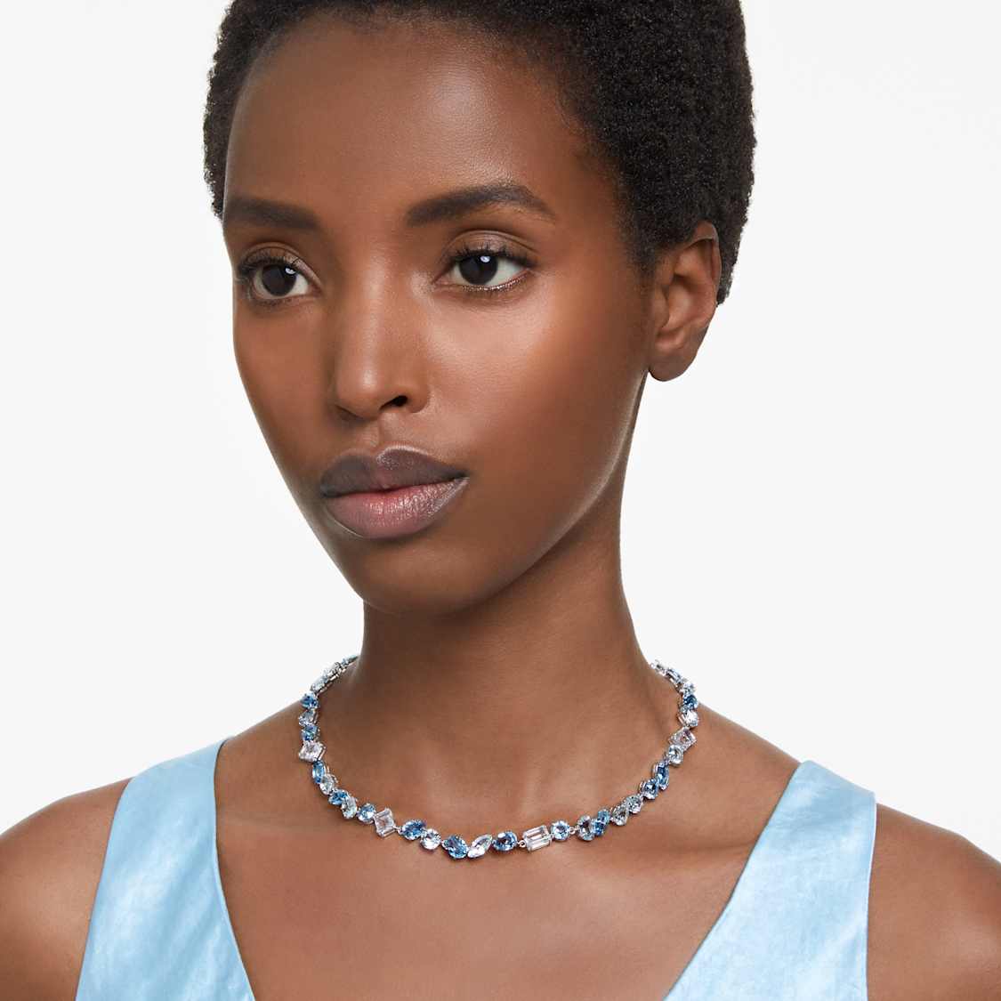 Collier Envol — Papillon Cristal Bleu