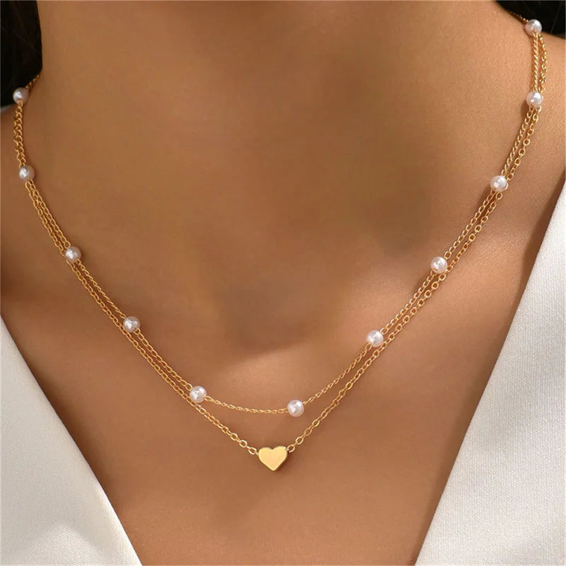 Collier Grâce — Perle & Croix Amour