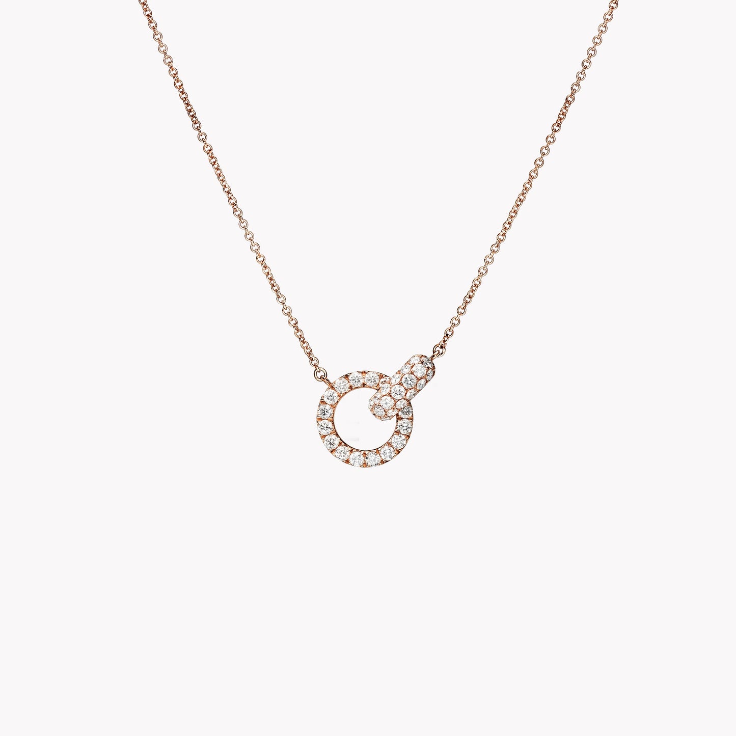 Collier Lien — Cercles Entrelacés Cristal