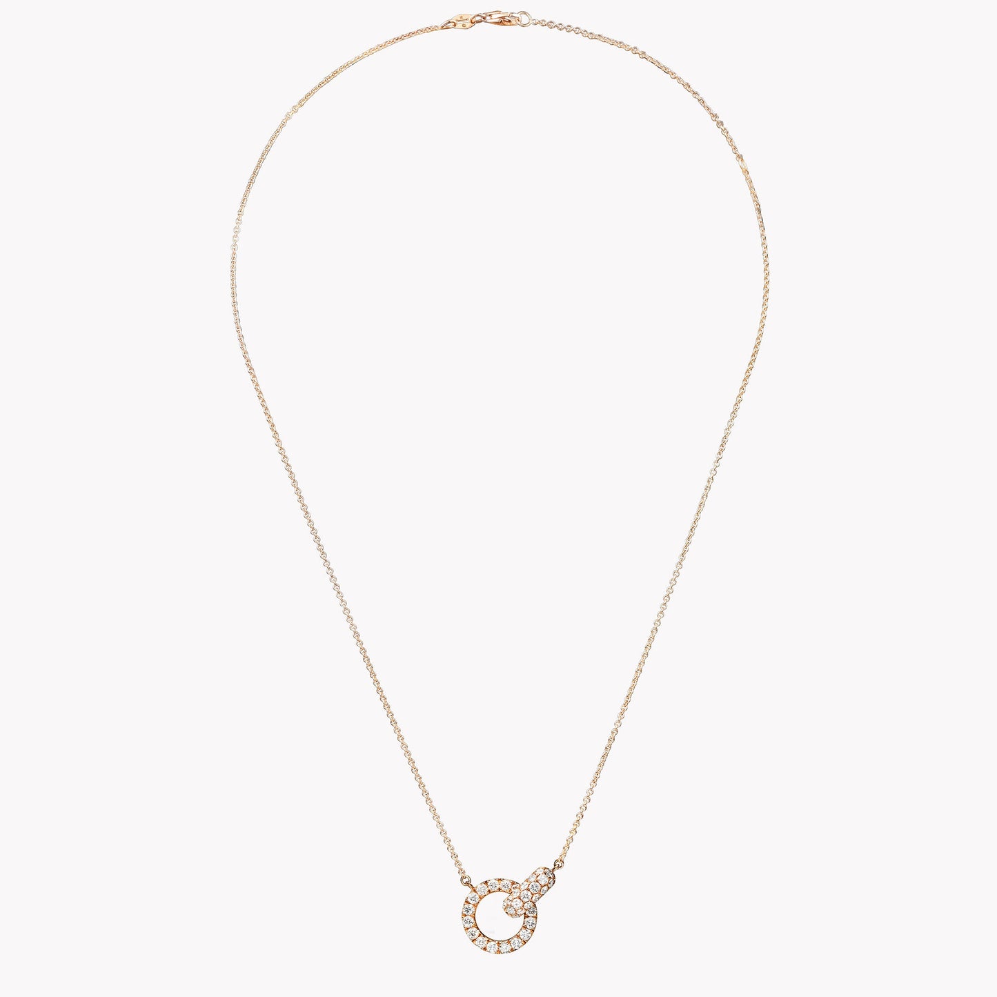 Collier Lien — Cercles Entrelacés Cristal